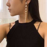 Personal Isierte Geometrische Trend Ige Weibliche Perlen Ohrringe Europäische Und Amerikanische Grenz Überschreitende Metall Perlen Neue Ohrringe Frauen main image 3