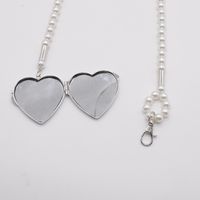 New Metal Heart Miroir Pendentif Perle Taille Chaîne Bandoulière Casual Sangle Robe Multi-porter Ceinture Accessoires main image 6