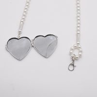 New Metal Heart Mirror Pendant Pearl Waist Chain Crossbody Casual Strap Dress Multi-wear Belt Accessories main image 6