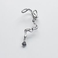 Exaggerated Style Hollow Water Drop Abstract Twist Around Earrings main image 5