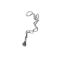 Exaggerated Style Hollow Water Drop Abstract Twist Around Earrings main image 6
