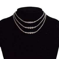Fashion Multi-layer Full Diamond Crystal Necklace Wholesale main image 3