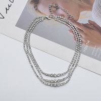 Fashion Multi-layer Full Diamond Crystal Necklace Wholesale main image 4