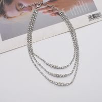 Fashion Multi-layer Full Diamond Crystal Necklace Wholesale main image 5