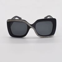 Korean Style Square Big Frame Diamond Sunglasses main image 1