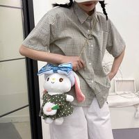 Cartoon Cute Plush Girl Doll One-shoulder Messenger Chain Small Bag main image 4