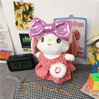 Cartoon Cute Plush Girl Doll One-shoulder Messenger Chain Small Bag sku image 3