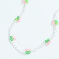 Simple Beads Acrylic Cherry Chain Multi-layer Necklace Bracelet Set main image 4