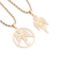 Fashion Stainless Steel Angel Wings Pendant Necklace main image 2