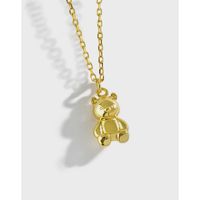 Korean Style Cute Cartoon Mini Bear Doll Necklace main image 6