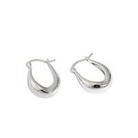 Korean Style U-shaped Design Silver Earrings main image 5
