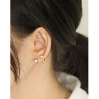 Korean Style Simple Micro Inlaid Bead Ear Buckle main image 4