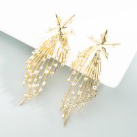 Exaggerated Design Star Meteor Shower Diamond Earrings main image 5