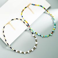 Fashion Irregular Color Beads Turquoise Pendant Necklace main image 1