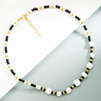 Mode Unregelmäßige Farbe Perlen Türkis Anhänger Halskette main image 5