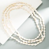 Ethnic Style White Shell Small Conch Multi-layer Long Necklace main image 1