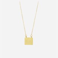 English Letters Lucky Letter Square Brand Necklace Titanium Steel Clavicle Chain main image 6
