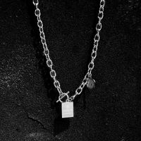 Titanium Steel Necklace Hip-hop Letter Pendant Necklace Jewelry Wholesale main image 4