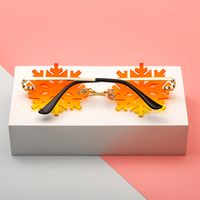 Fashion Snowflake Lens Frameless Sunglasses main image 4