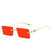 Fashion Geometric Small Box Rimless Sunglasse main image 3