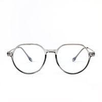 Retro Polygon Full Frame Flat Mirror Glasses main image 5