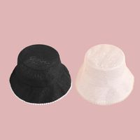 Korean Fashion Pearl Lace Fisherman Hat main image 5