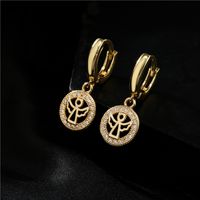 Fashion Angel Copper Micro Inlaid Earrings main image 2