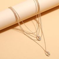Korean Style Multilayer Creative Shell Pendant Clavicle Necklace main image 1