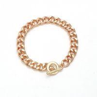 Korean Style Creative Twist Thick Chain Ot Buckle Bracelet main image 5