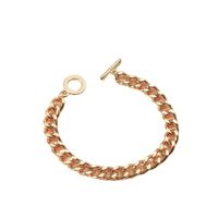 Korean Style Creative Twist Thick Chain Ot Buckle Bracelet main image 6