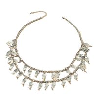 Punk Style Leaf Pendant Clavicle Chain Multilayer Necklace main image 6