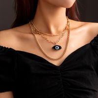 Fashion Imitation Natural Stone Devil's Eye Multilayer Necklace main image 2