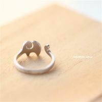 Simple Fashion Animal Elephant Open Ring main image 3