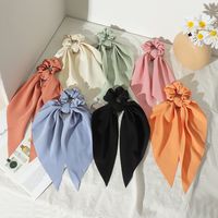 Korean Style Solid Color Bow Ribbon Head Rope main image 1