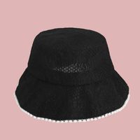 Sombrero De Pescador De Encaje De Perlas De Moda Coreana sku image 1