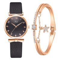Fashion Belt Quartz Watch Bracelet Set sku image 3