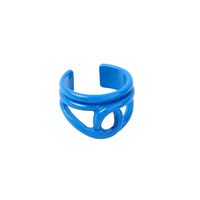 Simple Geometric Candy Color Opening Ring Combination Set sku image 5