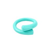 Simple Geometric Candy Color Opening Ring Combination Set sku image 8