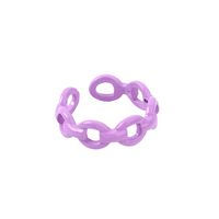 Simple Geometric Candy Color Opening Ring Combination Set sku image 11