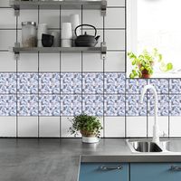 Retro Geometric Pattern Tile Renovation Stickers main image 4