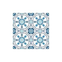 Ethnic Blue Contrast Color Pattern Lattice Tile Renovation Stickers main image 6
