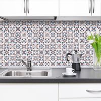 Bohemia Contrast Color  Pattern Lattice Tile Decoration Wall Stickers main image 3