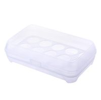 Simple Kitchen Portable Storage Fresh-keeping Plastic 15 Grid Egg Box main image 4