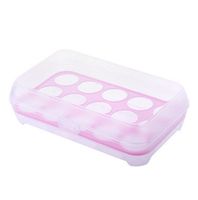 Simple Kitchen Portable Storage Fresh-keeping Plastic 15 Grid Egg Box main image 3