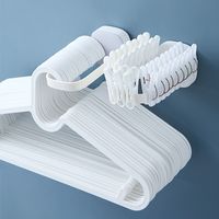 Simple Foldable Perforation-free Wall-mounted Hanger Storage Organizer main image 5