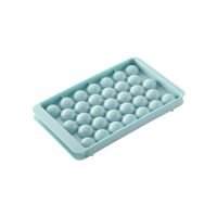 Fashion Round Ice Tray With Lid Plastic Ice Cube Mold sku image 1