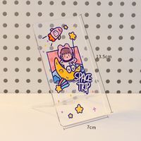 Cute Cartoon Transparent Mobile Phone Holder sku image 1