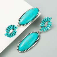 Simple Turquoise Drop Earrings Wholesale main image 6