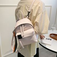 Korean Fashion Solid Color Mini Backpack main image 5