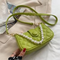 Fashion Pearl Chain Shoulder Underarm Bag main image 4